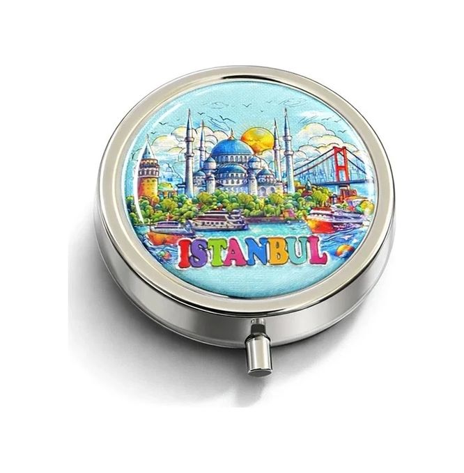just cheap store 55MT3-KH-ALK4373 İstanbul Temalı İlaç Kutusu Alk4373 Altın