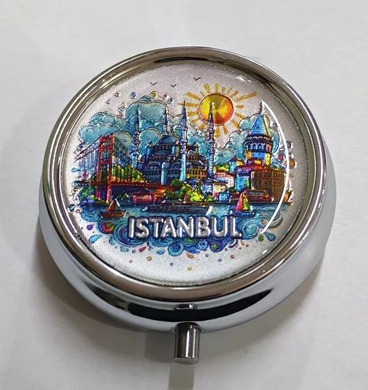 just cheap store 55MT3-KH-ALK4376 İstanbul Temalı İlaç Kutusu Alk4376 Altın
