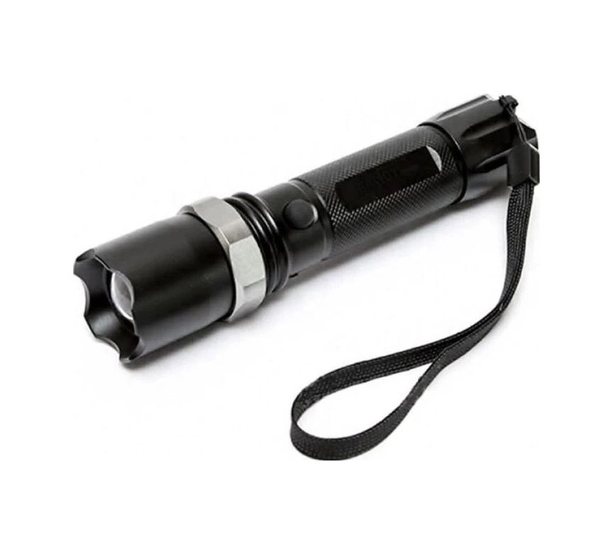 just cheap store 55MT8-HT-HIS-1729 Km-110 Profesyonel Şarjlı El Feneri Ledli+Flashlight+Zoom Özellikli Atlı 6 Parça Full Set Açık Lacivert
