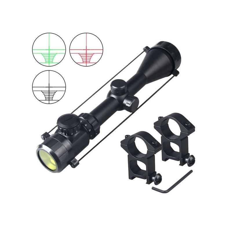 just cheap store mbyuTDU-1065 3-9X50 Zoomlu Keskin Nişancı Dürbünü Kırmızı, Yeşil Işık Çelik Gövde Açık Sarı