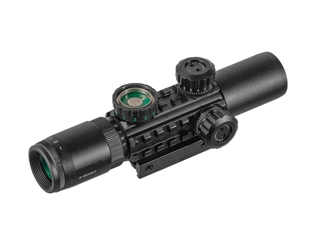 just cheap store mbyuTDU-1073 C3-9X26Eg Raylı Çift Işıklı Dürbünü 11Mm/22Mm Açık Sarı