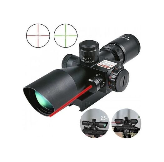 just cheap store mbyuTDU-1094 Süper Zoomlu Lazerli Profesyonel Av Tüfeği Dürbünü 2.5-10X40/e Açık Sarı