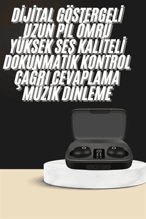 Kablosuz Dijital Göstergeli Çağrı Cevaplayabilen TWS 5.0 Bluetooth Kulaklık