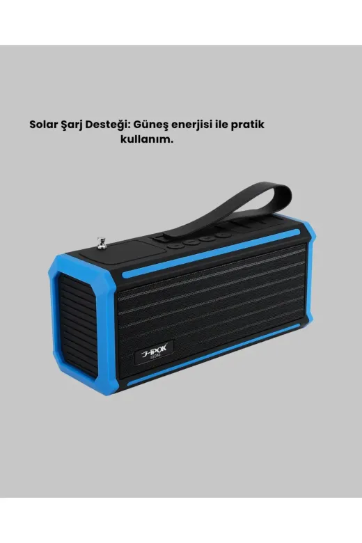 Kablosuz J-IPOX P520 Bluetooth Hoparlör Uzun Pil Ömrü ve Mikrofon