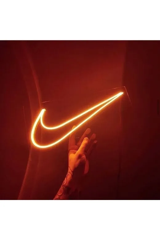 Kadem Nike Neon Led Dekoratif Duvar Aydınlatması Neon Duvar Yazısı Sihirli Led