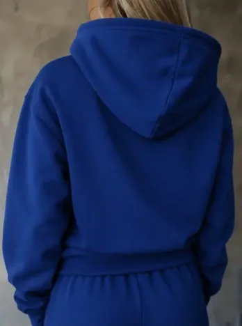 Kadın Uzun Kollu Nope Baskılı Beli Ribanalı Ikili Takım - L-XL - Lacivert