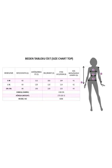 Kadın Uzun Kollu V Yarasa Kollu Sırttan Bağcıklı Viskon Bluz - 2XL-3XL - Kahve