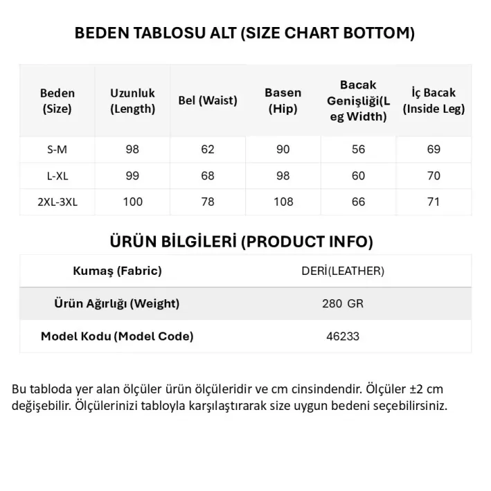Kadın Yüksek Bel Cepli Deri Pantolon - S-M - Turuncu