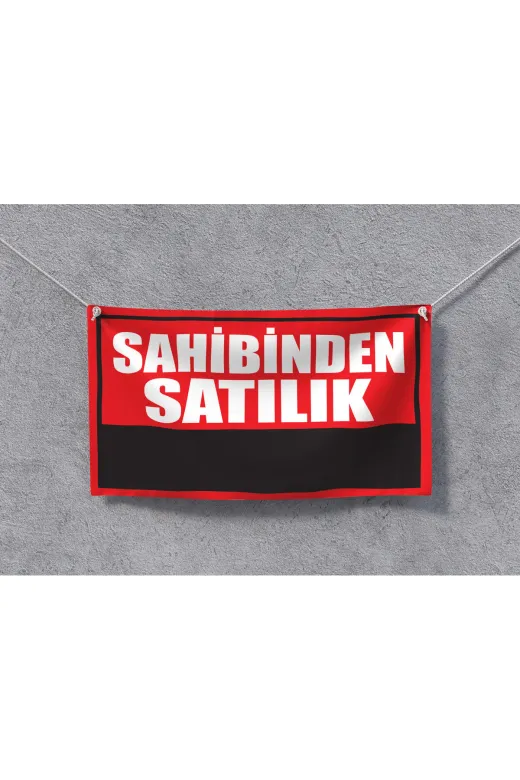 Kaktüspark satilikafis01 Sahibinden Satılık Afiş Branda 100X70Cm Pankart Emlak Afişi Bez Vinil