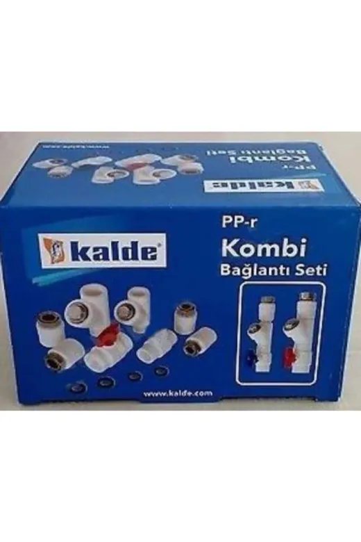 KALDE 00141 Kombi Alt Bağlantı Seti Dirsekli