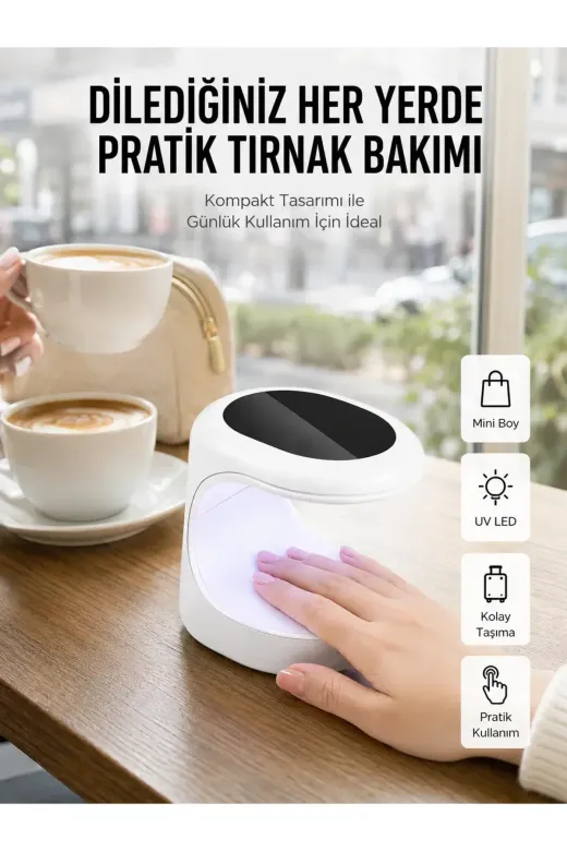Kalıcı Oje Kurutucu UV Led Teknolojisi Taşınabilir Mini Tırnak Kurutucu