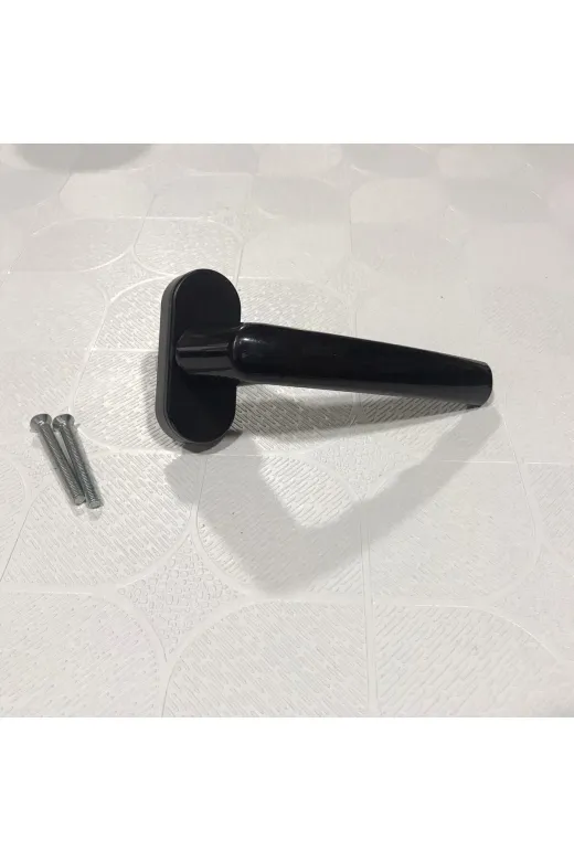 kalkan pvc pk-1022 Pimapen Pvc Kapı Pencere Kolu Metal Siyah