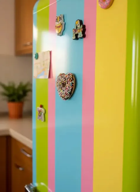 Kalpli Süs Parçacıklı Magnet