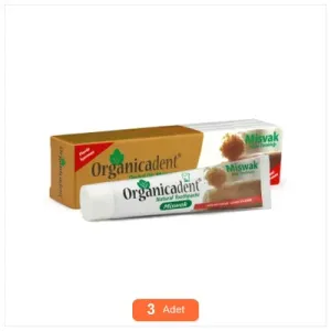[Kampanya] Organicadent Misvaklı Diş Macunu 75 Ml (3'lü Paket)