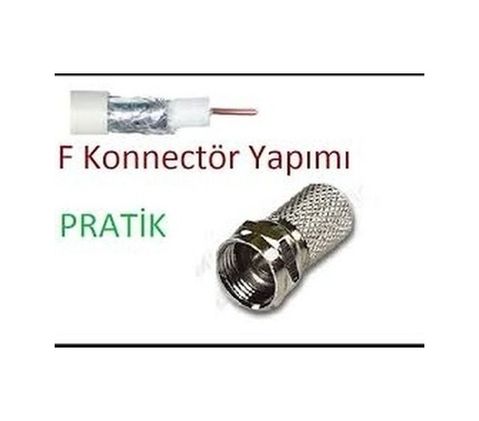 Kapamarka 47416082020 Ef Vida 50 Parça Uydu Konnektör Rg-6-F