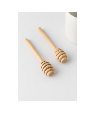 KapKaç 133527673 Ahşap Bal Kaşığı Seti 2 Li 16,5 Cm