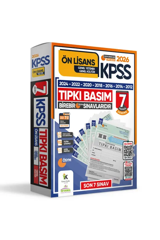 KARA KUTU YAYIN KPSSönlsansTIPKI6LI4048 2026 Kpss Ön Lisans Ösym Çıkmış Soru Tıpkı Basım 7Li Deneme Paketi Türkiye Geneli Dijital Çözümlü