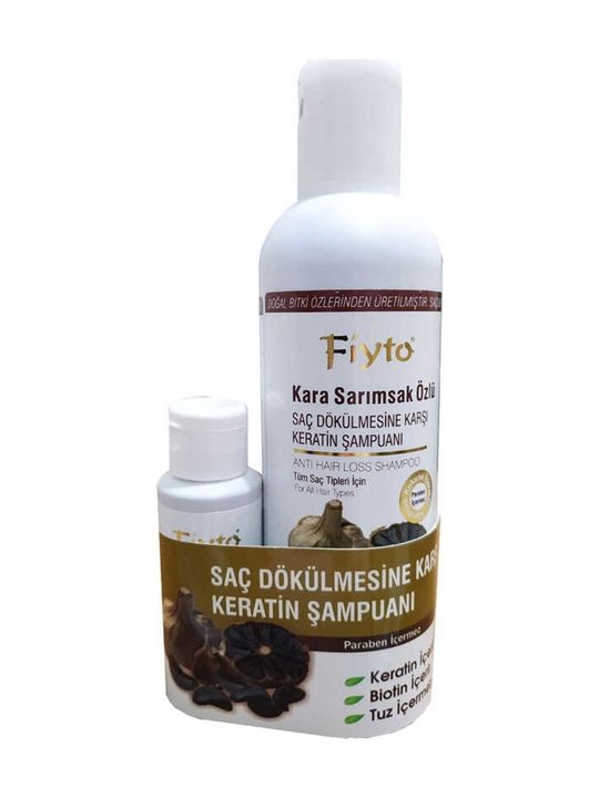 Kara Sarımsak Özlü Bitkisel Şampuan 500 Ml + Saç Serumu 75 Ml