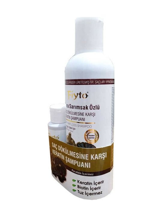 Kara Sarımsak Özlü Bitkisel Şampuan 500 Ml + Saç Serumu 75 Ml
