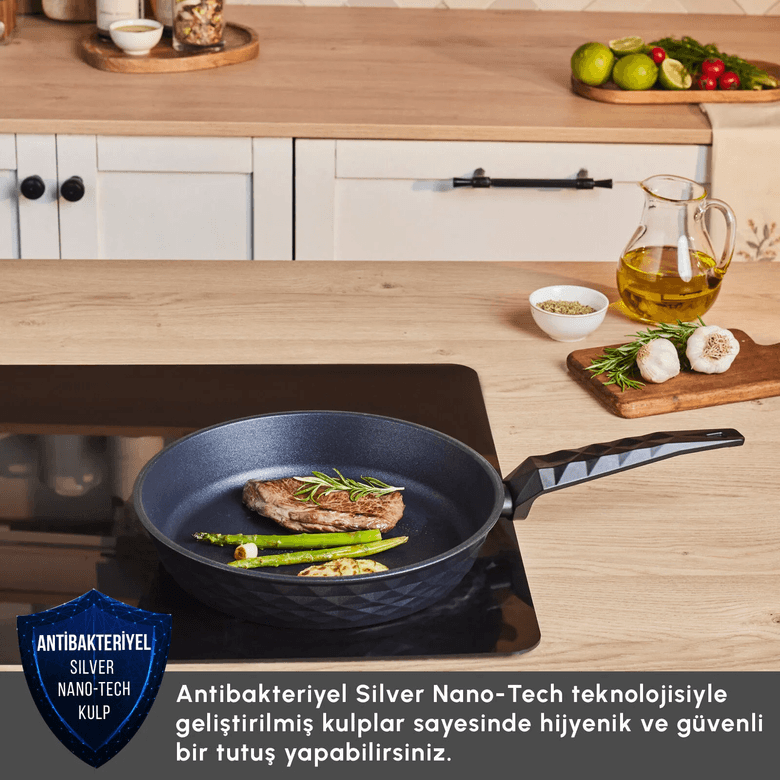 Karaca 000001000017115001 Biodiamond Antibakteriyel Kulp Tava 26 Cm