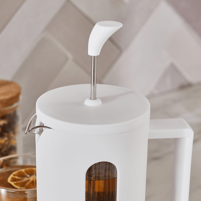 Karaca 000001000020112005 Leya French Press 600 Ml Beyaz
