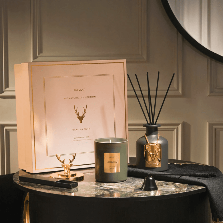 Karaca 8683650376194 Signature Collection Reed Mum Ve Oda Kokusu Vanilla Noir