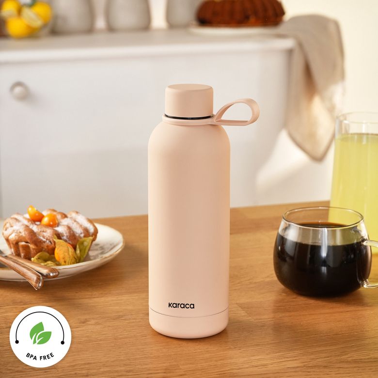 Karaca fgmhjöjö Aly Soft Touch Çelik Sızdırmaz Termos 500 Ml Somon