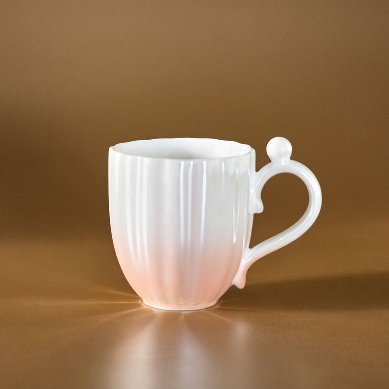 Karaca fyjfyyuuyt Shell Lüsterli Pembe Mug 380 Ml
