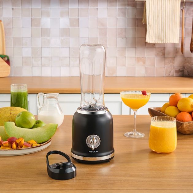 Karaca GIJHBGIFG Retro Personal Kişisel Smoothie Blender Black