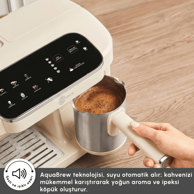 Karaca gıogeıoegıoj Hatır Perfetto Espresso Ve Türk Kahvesi Makinesi Starlight