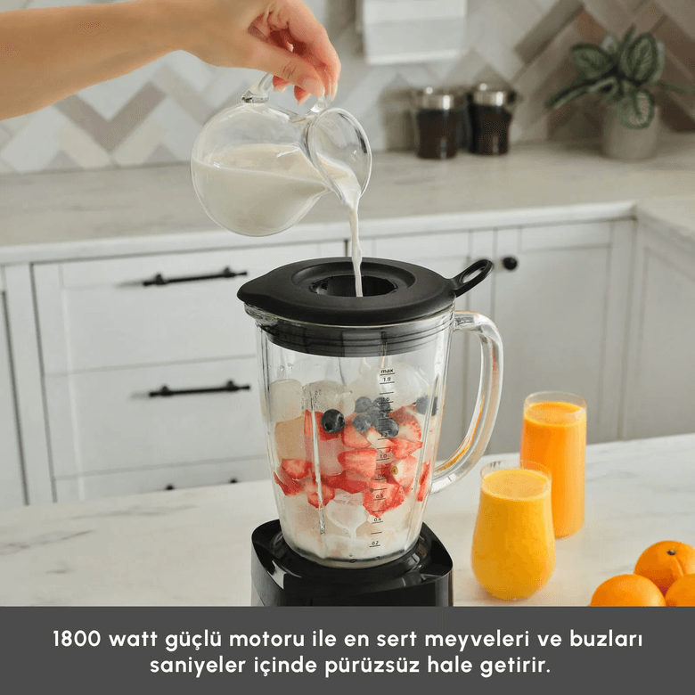 Karaca gjıohgbrıo Dijital Ekran Inox Smoothie Blender Silver 1800W