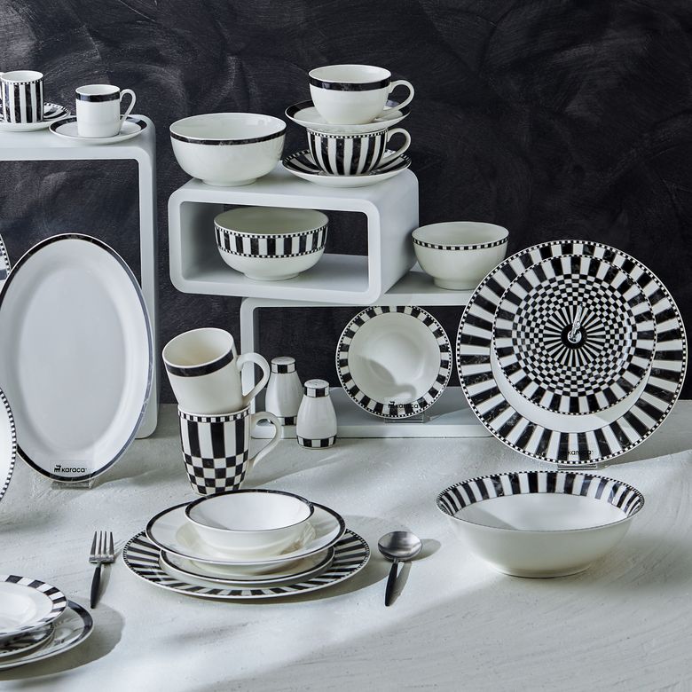 Karaca hgfophdıoodf Damalı Porselen Çerezlik 11 Cm
