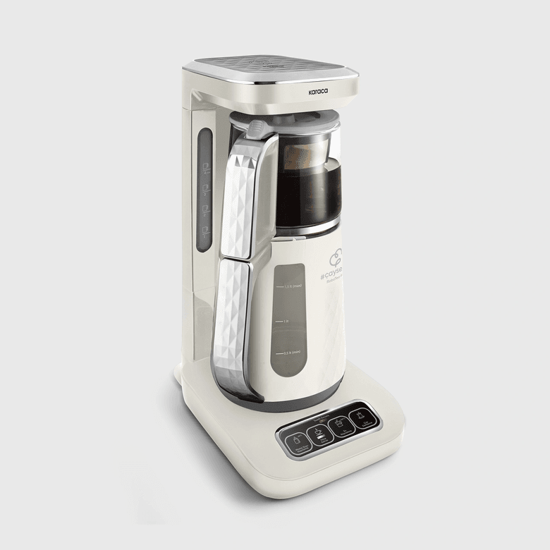 Karaca j3mbyeDq9U Çaysever Robotea Pro Quartz 4 In 1 Konuşan Çay Makinesi Creamy