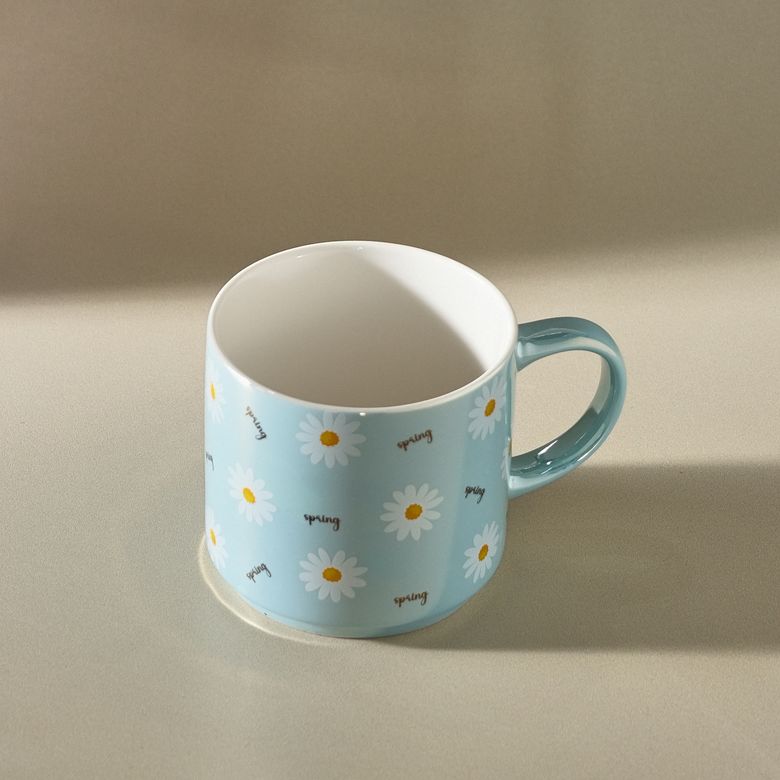 Karaca JHGKHJFHFGGFG Daisy Lüsterli Mavi Mug 420 Ml