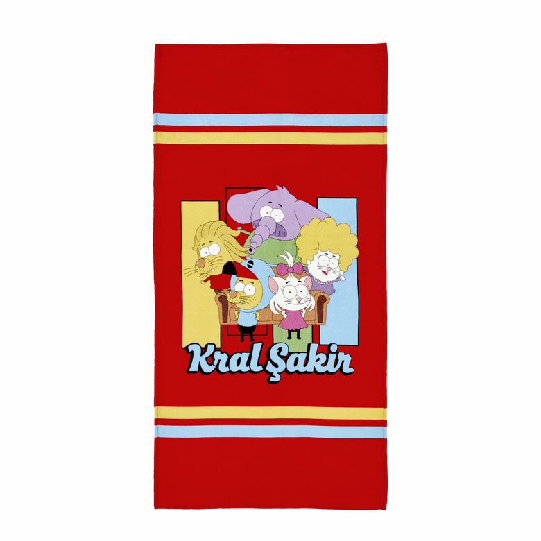 Karaca jytkktyghh X Kral Şakir Sıkı Dostlar Plaj Havlusu 75X150 Cm