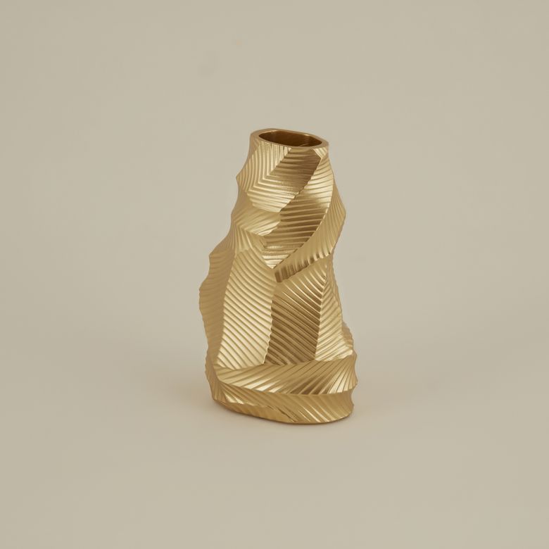 Karaca KHHKJYLLIK Lana Vazo Gold 12X7,9X20 Cm