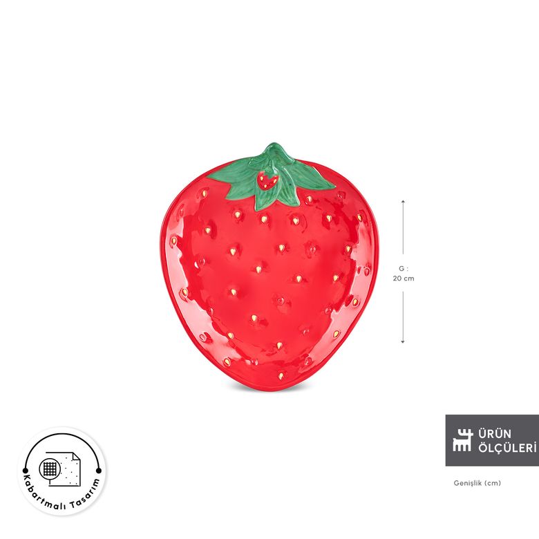 Karaca RTRYYYTTY Strawberry Pasta Tabağı 20 Cm