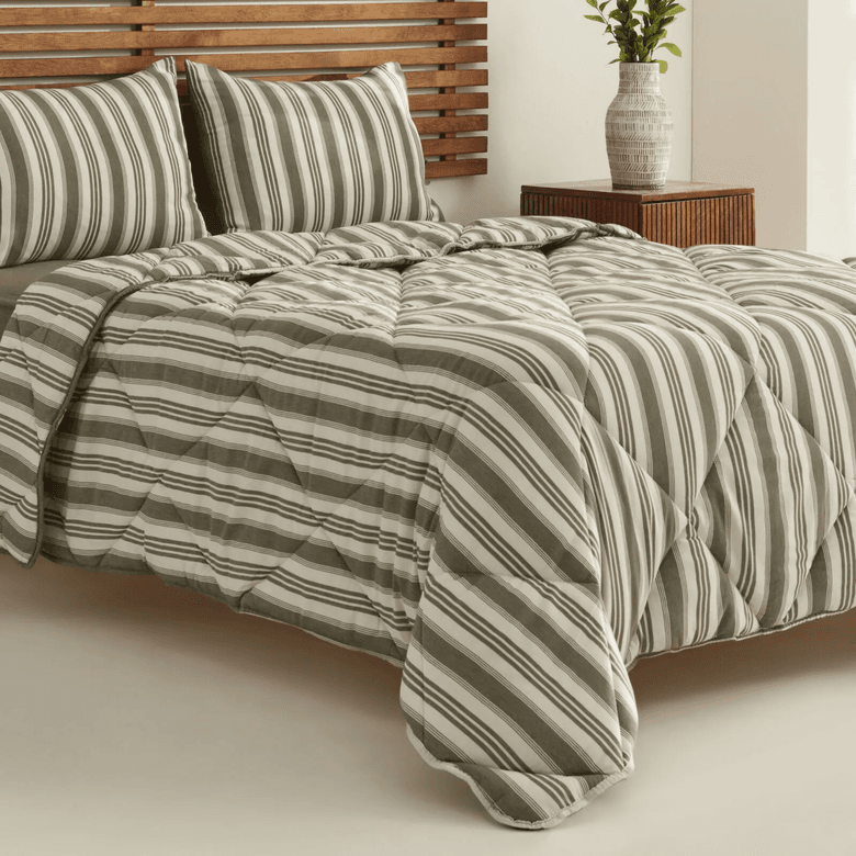 Karaca ŞLŞHJJŞKŞK Barlet Tek Kişilik Comfort Set/uyku Seti Çizgili Yeşil