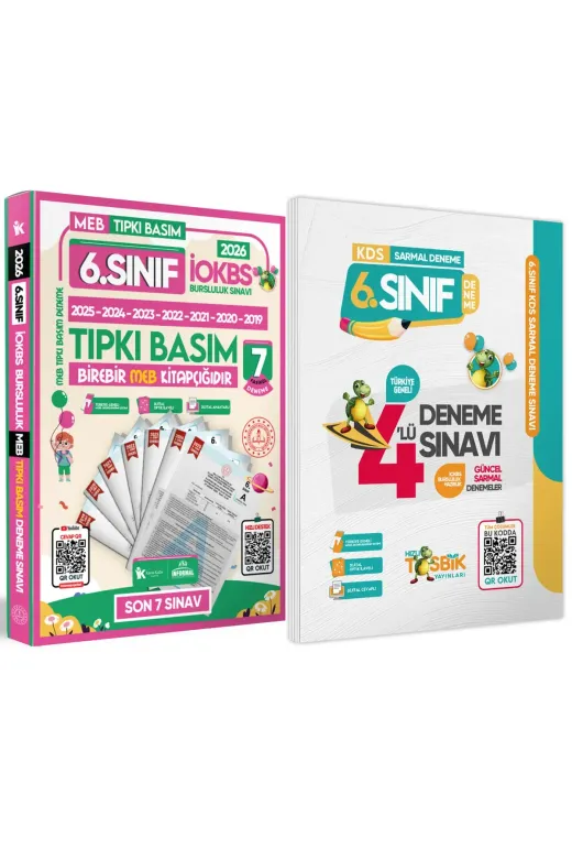 Karakutu Yayınları 6SINIFpaketDNM4045 2026 6.sınıf Yeni Sistem Iokbs Bursluluk Tıpkı Basım Ve Sarmal Deneme Seti Türkiye Geneli D. Çözümlü