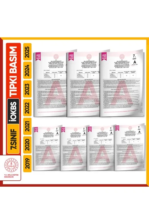Karakutu Yayınları 7SINIFburslulukTIPKISET4046 2026 7.sınıf Meb Iokbs-Bursluluk Çıkmış Soru Tıpkı Basım 7Li Deneme Paketi Video Çözümlü Türkiye G.