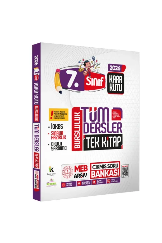 Karakutu Yayınları 7SINIFiokbs6lıTıpkıTekKitap4050 2026 7.sınıf İokbs Paket 7Li Tıpkı Basım/tüm Dersler Tek Kitap Çözümlü Çıkmış Soru Bankası 2Li Set