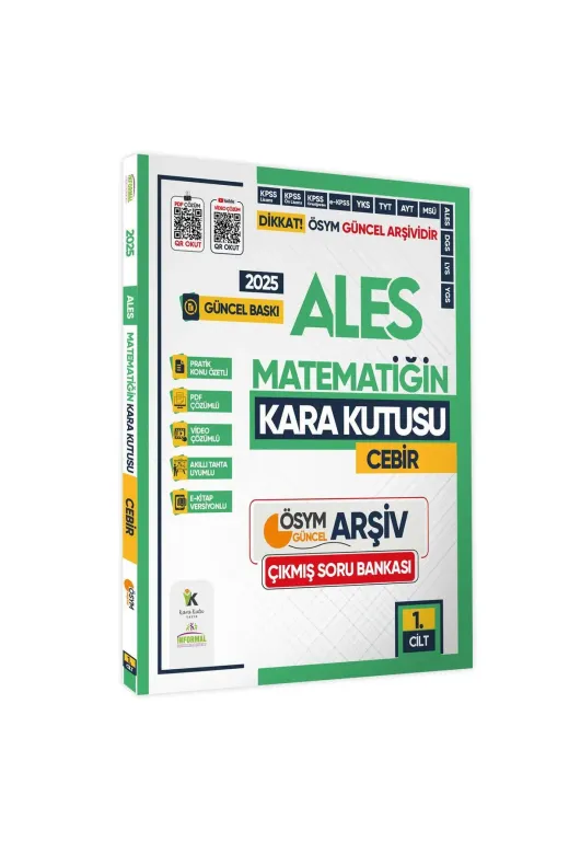 Karakutu Yayınları ALESMatGeo3lüSet4050 2025 Ales Kara Kutu Matematik 1.-2.cilt Ve Geometri Çıkmış Soru Bankası K. Özetli Dijital Çözümlü