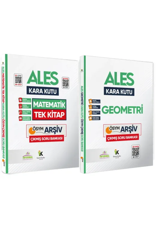 Karakutu Yayınları ALESMATTEKGEO4048 Ales Matematik Tek Kitap Ve Geometrinin Kara Kutusu Konu Ö.d.çözümlü Çıkmış Soru Bankası Seti