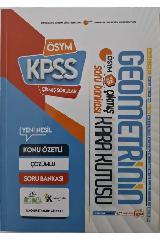 Karakutu Yayınları KPSSGYGKavantajSET4048 Kpssnin Kara Kutusu Genel Yetenek-Kültür Avantaj Set Çözümlü Konu Ö. Soru Bankası