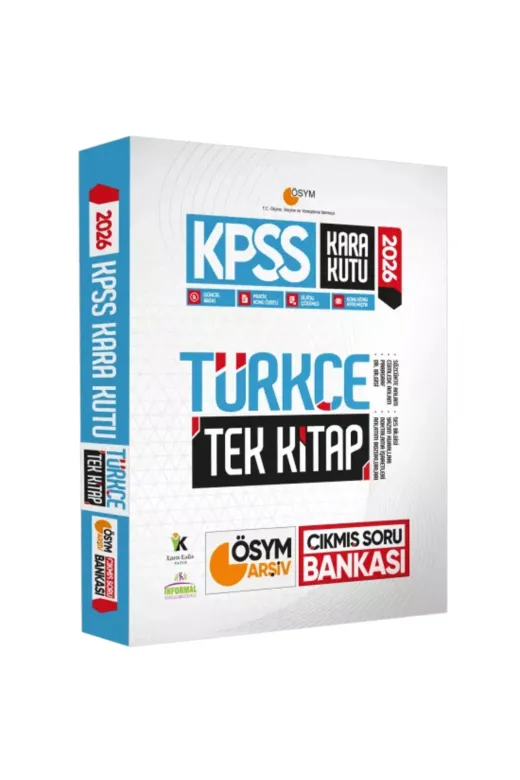 Karakutu Yayınları KPSSgygkTEKekoSET4052 2026 Kpss Kara Kutu Gy-Gk Tekli Kitap Ekonomik Set Çıkmış Soru Bankası Konu Özetli Dijital Çözümlü