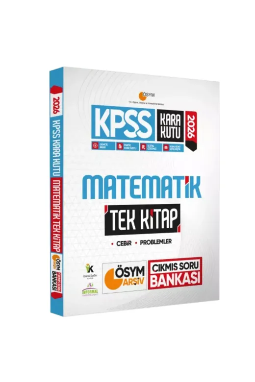 Karakutu Yayınları KPSSgygkTEKekoSET4052 2026 Kpss Kara Kutu Gy-Gk Tekli Kitap Ekonomik Set Çıkmış Soru Bankası Konu Özetli Dijital Çözümlü