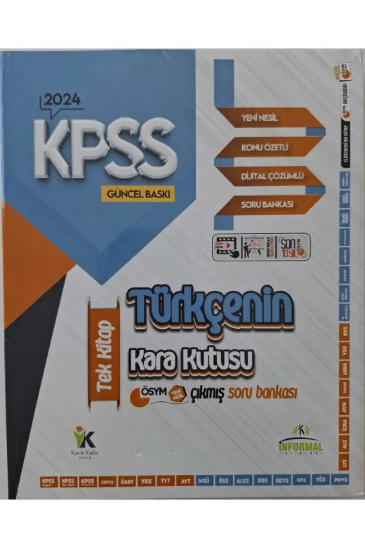 Karakutu Yayınları KPSSGYTEKLISET4048 Kpssnin Kara Kutusu Genel Yetenek Tekli Set Çözümlü Konu Özetli Çıkmış Soru Bankası