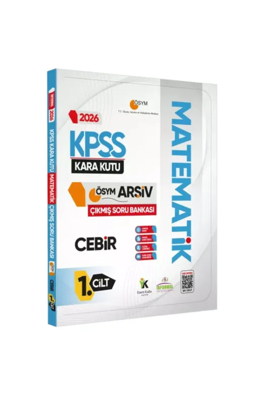Karakutu Yayınları KPSSMAT2liSET4050 2026 Kpss Matematik Kara Kutu 1.-2.cilt Ösym Çıkmış Soru Bankası 2Li Set Konu Özetli Dijital Çözümlü
