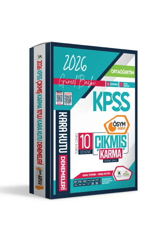 Karakutu Yayınları KPSSTARIH1CILT4048 2026 Kpss Ortaöğretim Gy-Gk Ösym Arşivi Çıkmış Karma Kara Kutu 10Lu Deneme Paketi Dijital Çözümlü