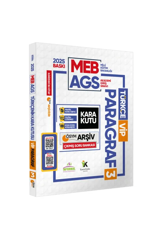 Karakutu Yayınları MEB-AGSPrgrf3lüAltınSet4050 2025 Meb-Ags Kara Kutu Türkçe Paragraf 3Lü Altın Set Çıkmış Soru Bankası Konu Özetli